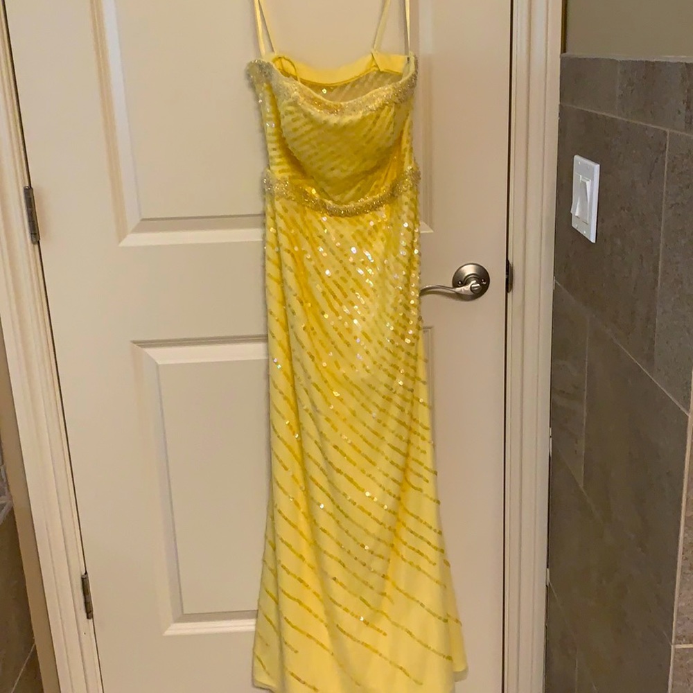 Stunning woman’s evening gown.